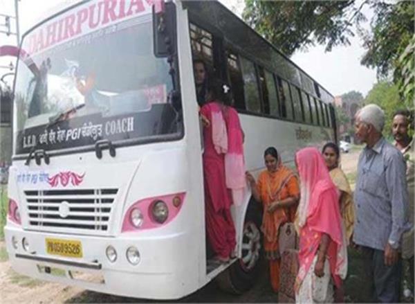 free bus service being run for aiims hospital suspended
