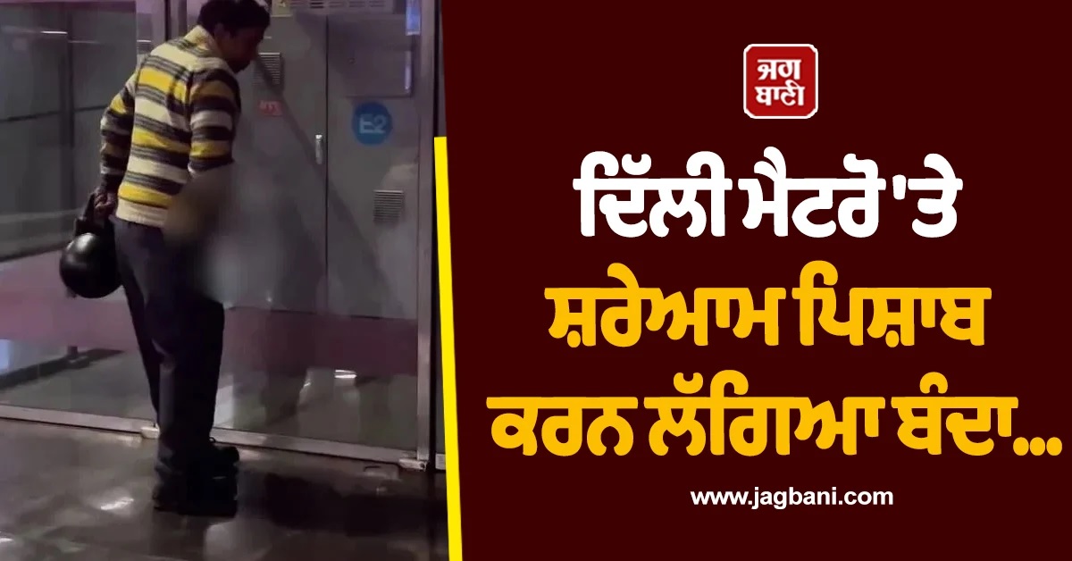ਥੋੜੀ ਸ਼ਰਮ ਕਰ ਲਓ! ਦਿੱਲੀ ਮੈਟਰੋ ''ਤੇ ਸ਼ਰੇਆਮ ਪਿਸ਼ਾਬ ਕਰਨ ਲੱਗਿਆ ਬੰਦਾ, ਵੀਡੀਓ ਹੋਈ ਵਾਇਰਲ