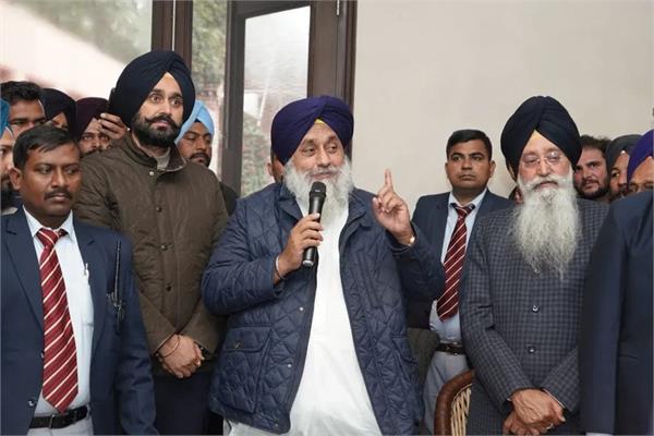 sukhbir badal  sahnewal  akali worker