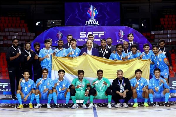 saff futsal championship 2026  india defeats pakistan to win silver medal