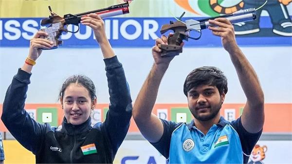 sanyam and gaurav won the 10m air pistol trial 2 finals