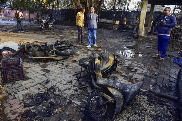bhubaneswar  more than 40 shops gutted in a massive fire at a market