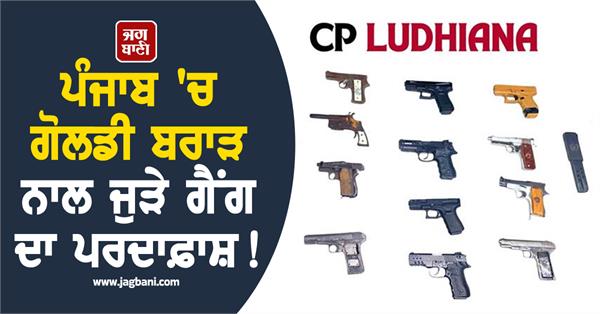 gang linked to goldie brar busted in punjab 10 shooters arrested with weapons