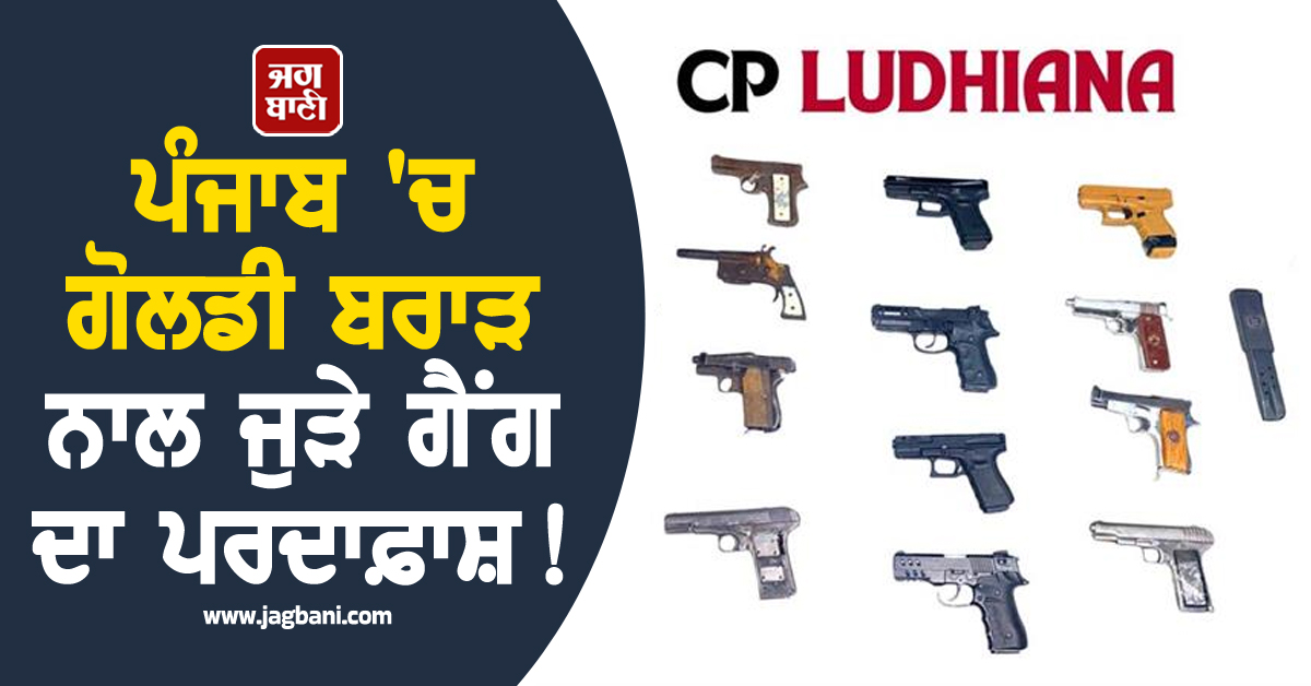 ਪੰਜਾਬ 'ਚ ਗੋਲਡੀ ਬਰਾੜ ਨਾਲ ਜੁੜੇ ਗੈਂਗ ਦਾ ਪਰਦਾਫ਼ਾਸ਼! ਹਥਿਆਰਾਂ ਸਣੇ 10 ਸ਼ੂਟਰ ਗ੍ਰਿਫ਼ਤਾਰ