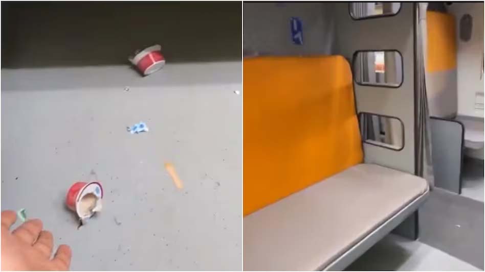 ਵੰਦੇ ਭਾਰਤ ਸਲੀਪਰ ਟ੍ਰੇਨ ''ਚ ਪਹਿਲੇ ਹੀ ਦਿਨ ਲੋਕਾਂ ਦੀ ਸ਼ਰਮਨਾਕ ਕਰਤੂਤ, ਵਾਇਰਲ ਹੋ ਰਹੀ ਵੀਡੀਓ