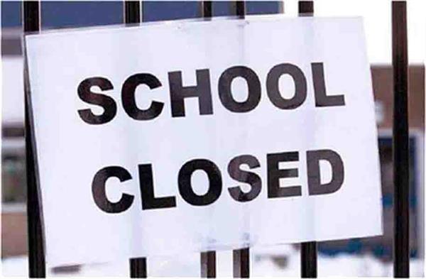 schools closed