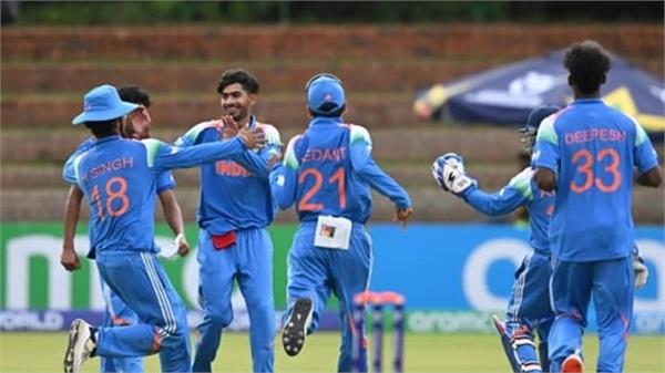 india beat zimbabwe by 204 runs in super 6 match