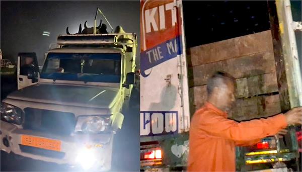 2 vehicles loaded with cow dung seized