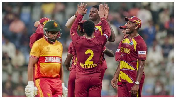 zim vs wi  west indies make a blistering start in super 8s