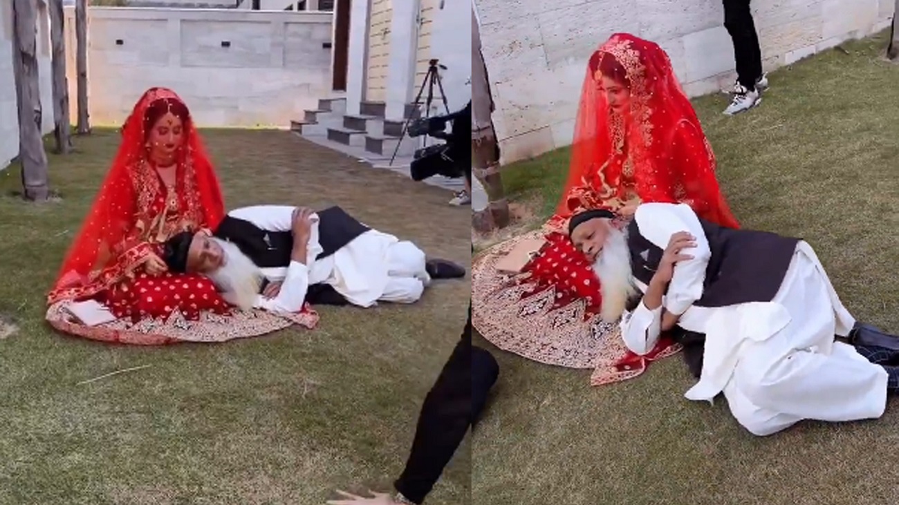 70 ਸਾਲ ਦਾ ਮੌਲਾਨਾ, 26 ਦੀ ਲਾੜੀ! ਨਿਕਾਹ ਮਗਰੋਂ ਗੋਦੀ ’ਚ ਲੇਟ ਕਰਵਾਇਆ ਰੋਮਾਂਟਿਕ ਫੋਟੋਸ਼ੂਟ