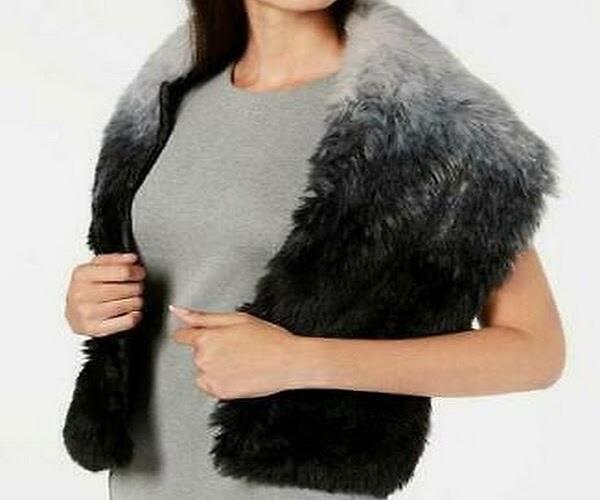fur stole  winter  young women