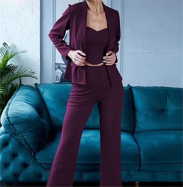 fashion  braced blazer co ord set