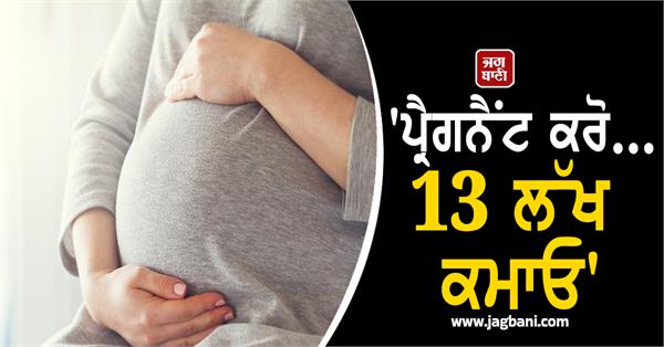 get pregnant earn 13 lakhs