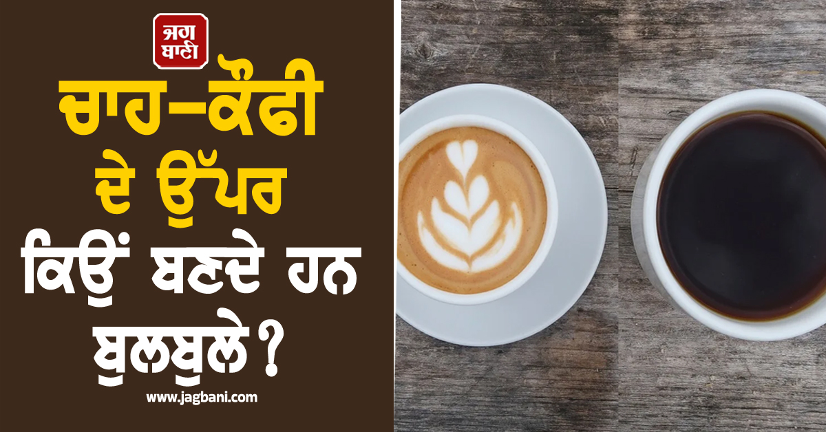 ਚਾਹ-ਕੌਫੀ ਦੇ ਉੱਪਰ ਕਿਉਂ ਬਣਦੇ ਹਨ ਬੁਲਬੁਲੇ? ਜਾਣੋ ਇਸ ਝੱਗ ਦੇ ਪਿੱਛੇ ਦਾ ਦਿਲਚਸਪ ਵਿਗਿਆਨਕ ਰਾਜ਼