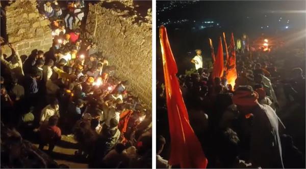 shivneri fort crowd people injured