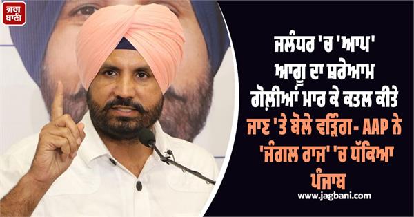 raja warring slams aap government