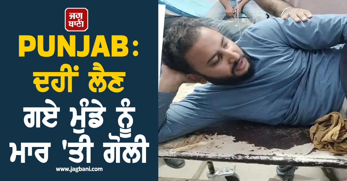 PUNJAB : ਦਹੀਂ ਲੈਣ ਗਏ ਮੁੰਡੇ ਨੂੰ ਮਾਰ 'ਤੀ ਗੋਲੀ, ਪਿਆ ਚੀਕ-ਚਿਹਾੜਾ, ਕੰਬ ਗਿਆ ਇਲਾਕਾ