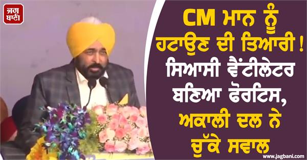 chief minister bhagwant mann  political ventilator