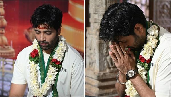 adivi sesh seeks blessings at bhadrakali temple in warangal