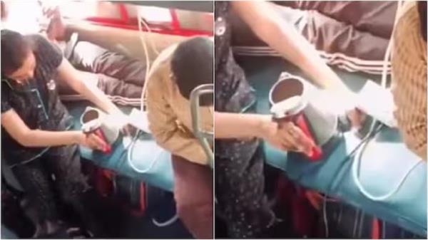 train electric kettle video viral