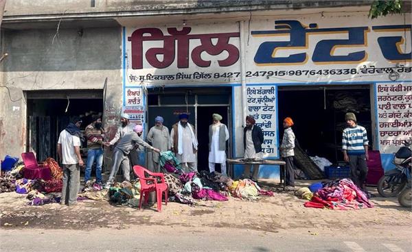 tent house shop burnt to ashes due to electrical short circuit