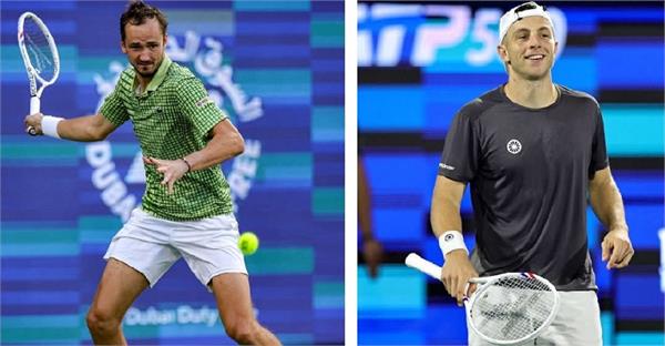 dubai tennis championships medvedev and griekspoor to meet in title clash