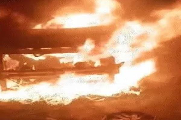 road accident  car fire  woman constable  son  death