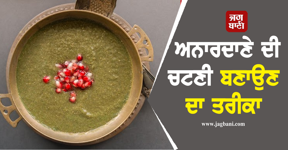 ਘਰ ''ਚ ਆਸਾਨ ਤਰੀਕੇ ਨਾਲ ਬਣਾਓ ਅਨਾਰਦਾਣੇ ਦੀ ਚਟਣੀ