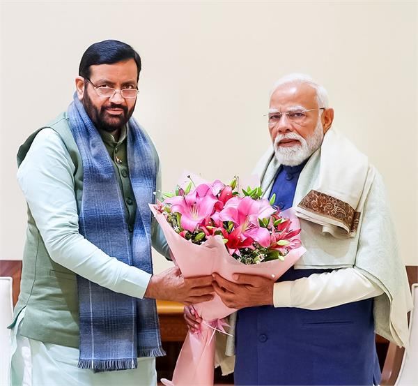 delhi  narendra modi  naib singh saini  meeting  haryana