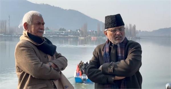 vice president  cp radhakrishnan  dal lake  shikara ride