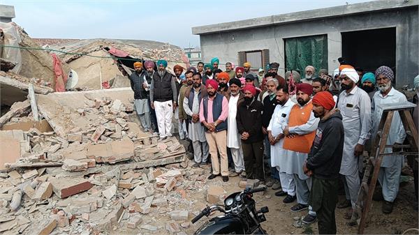 teachers house collapsed