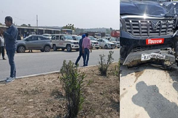 congress mla  suv  bike accident  former sarpanch  death