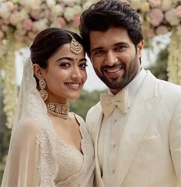 actor  s house lit up amid rumors of vijay deverakonda and rashmika  s marriage