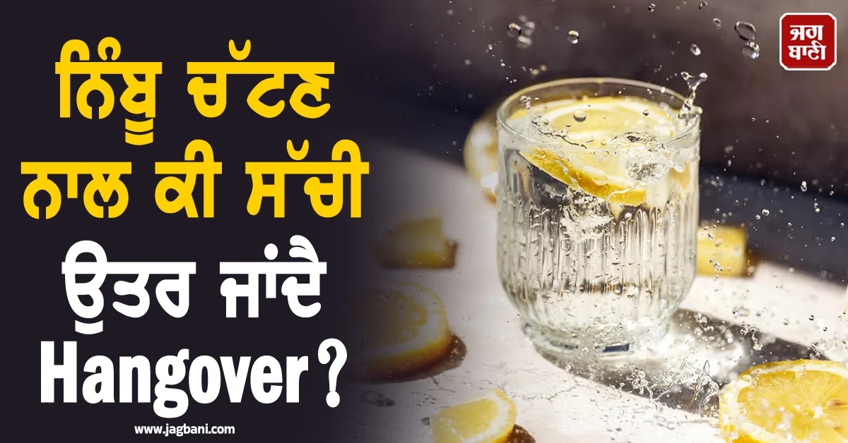 ਨਿੰਬੂ ਚੱਟਣ ਨਾਲ ਕੀ ਸੱਚੀ ਉਤਰ ਜਾਂਦੈ hangover! ਜਾਣੋਂ ਇਸ ਦੇ ਪਿੱਛੇ ਦੀ ਅਸਲ ਕਹਾਣੀ