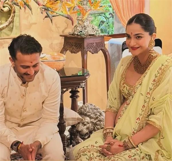 sonam kapoor redefines maternity fashion in custom cape lehenga for baby shower