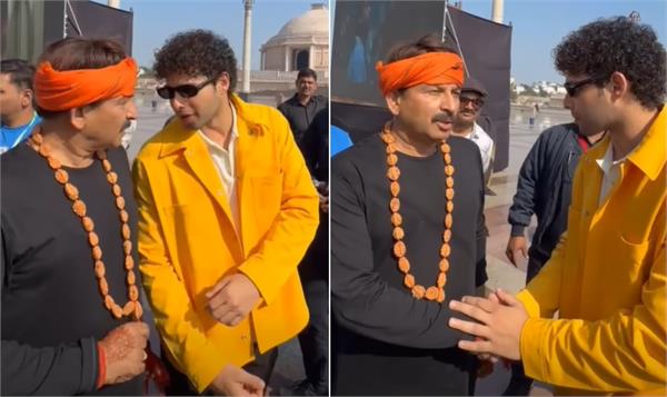 manoj tiwari and siddhant chaturvedi  s special meeting made headlines