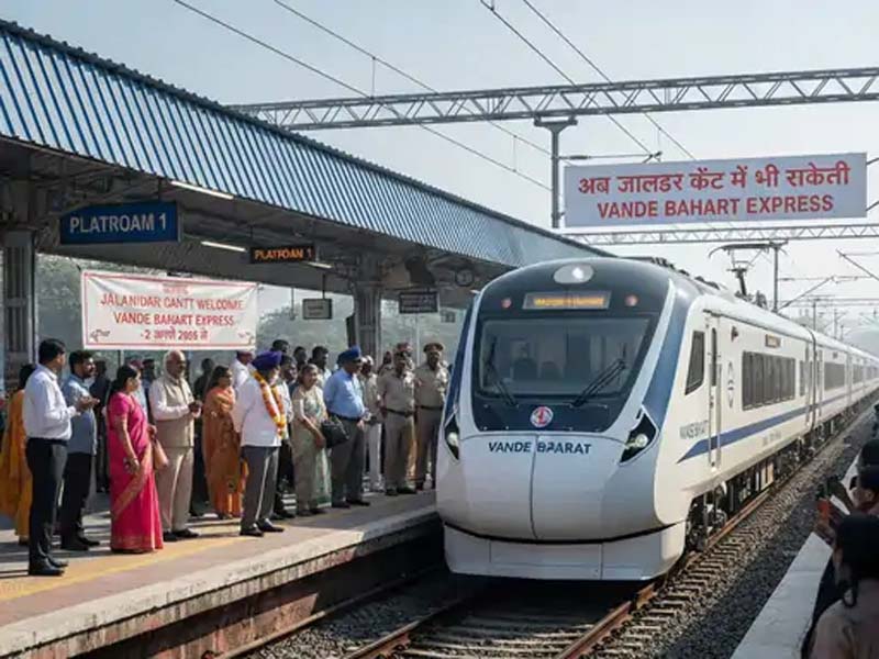 ਕੇਂਦਰ ਸਰਕਾਰ ਦਾ ਪੰਜਾਬ ਵਾਸੀਆਂ ਵੱਡਾ ਤੋਹਫ਼ਾ! 2 ਅਪ੍ਰੈਲ ਤੋਂ ਜਲੰਧਰ ਕੈਂਟ ਸਟੇਸ਼ਨ ''ਤੇ ਰੁਕੇਗੀ ਵੰਦੇ ਭਾਰਤ ਐਕਸਪ੍ਰੈੱਸ