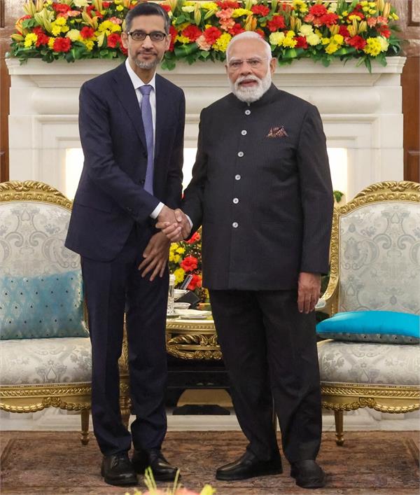 pm modi and google ceo sundar pichai held a special meeting