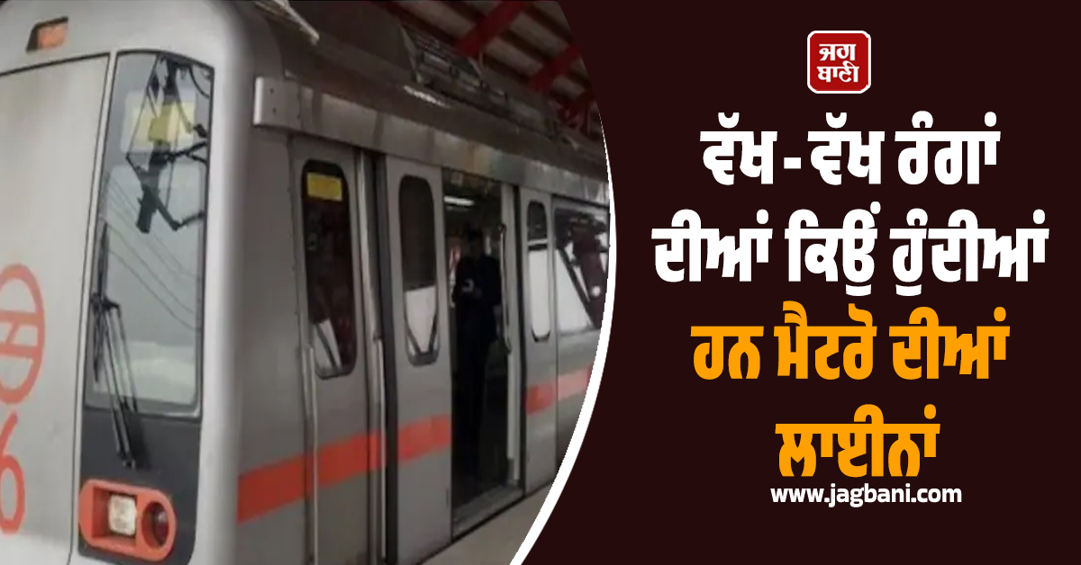 ਵੱਖ-ਵੱਖ ਰੰਗਾਂ ਦੀਆਂ ਕਿਉਂ ਹੁੰਦੀਆਂ ਹਨ ਮੈਟਰੋ ਦੀਆਂ ਲਾਈਨਾਂ, 99% ਲੋਕ ਨਹੀਂ ਜਾਣਦੇ ਅਸਲ ਵਜ੍ਹਾ
