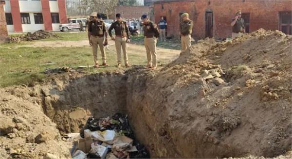 explosion occurred while destroying seized liquor