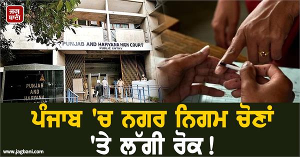 municipal corporation elections in punjab suspended 