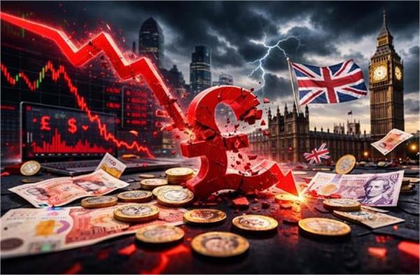 currency market  sudden big fall in the pound