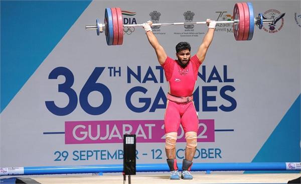 national weightlifting  n  ajith sets new national record in snatch