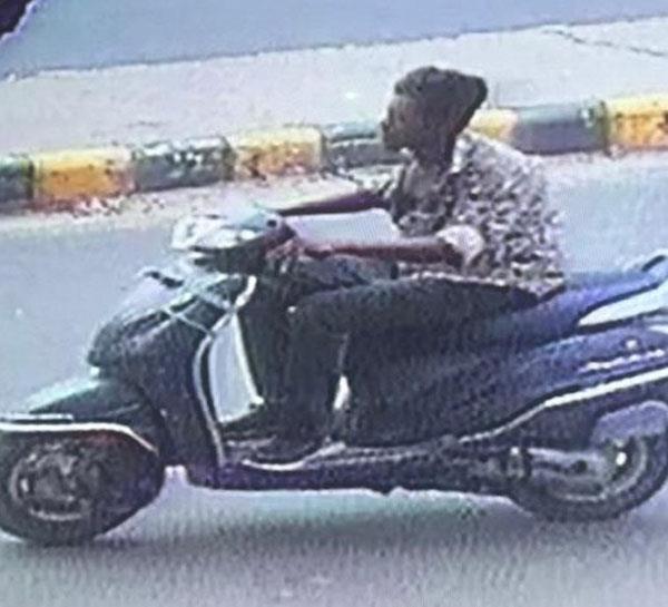 scooter stolen from outside bank