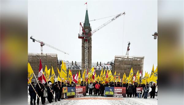 sikhs protest outside parliament house ottawa