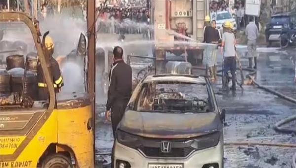 major explosion after massive fire in factory