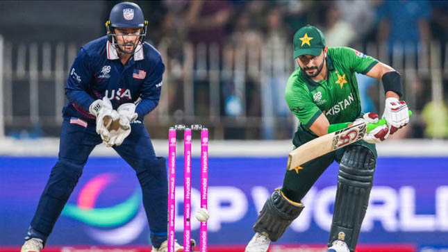 ਪਾਕਿਸਤਾਨ ਨੇ ਅਮਰੀਕਾ ਨੂੰ 32 ਦੌੜਾਂ ਨਾਲ ਹਰਾਇਆ, ਵਿਸ਼ਵ ਕੱਪ ''ਚ ਦਰਜ ਕੀਤੀ ਲਗਾਤਾਰ ਦੂਜੀ ਜਿੱਤ