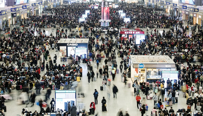 ਚੀਨ ''ਚ ਦੁਨੀਆ ਦੀ ਸਭ ਤੋਂ ਵੱਡੀ ਹਿਜਰਤ: ''ਲੂਨਰ ਨਿਊ ਈਅਰ'' ''ਤੇ 9.5 ਅਰਬ ਲੋਕ ਕਰਨਗੇ ਸਫ਼ਰ