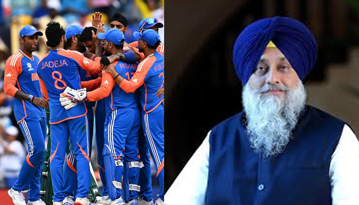 ਸੁਖਬੀਰ ਬਾਦਲ ਨੇ ''ਮੈਨ ਇਨ ਬਲੂ'' ਨੂੰ ਤੀਜੀ ਵਾਰ ਵਿਸ਼ਵ ਕੱਪ ਜਿੱਤਣ ''ਤੇ ਦਿੱਤੀ ਵਧਾਈ