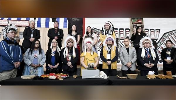 first nation leaders unveil artifacts returned from vatican city